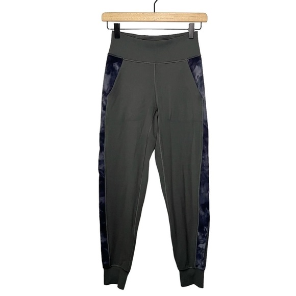 Lululemon Align Jogger Pants Sz 4 Track Stripe Graphite Grey/Diamond Dye Pitch - Picture 3 of 11